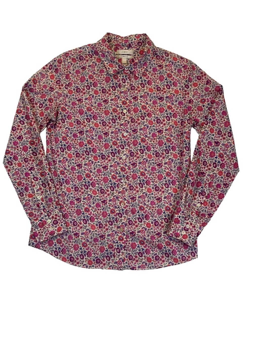 J.Crew The Perfect Shirt Floral Cotton Button Down Fall 2012 Size 6